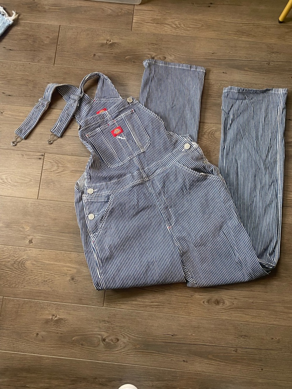 Stripped Dickie's Overalls